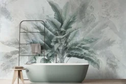 Fototapeta: Tropikalne drzewo bananowiec zielone liście