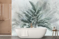 Fototapeta: Tropikalne drzewo bananowiec zielone liście