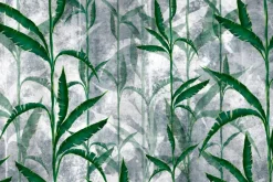 Fototapeta: Tropikalne liście na betonie