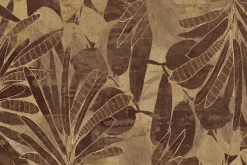Fototapeta: Tropikalne liście w ciemnych kolorach