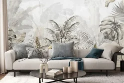 Fototapeta: Tropikalne rośliny palma monstera liście