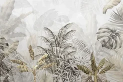 Fototapeta: Tropikalne rośliny palma monstera liście