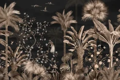 Fototapeta: Tropikalne rośliny palmy monstery