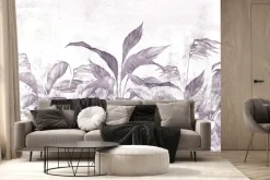 Fototapeta: Tropikalne rośliny w fiolecie