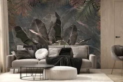 Fototapeta: Tropikalne rośliny liście palmy i bananowca