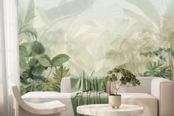 Fototapeta: Tropikalny gęsty las z palmami