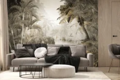 Fototapeta: Tropikalny las z palmami