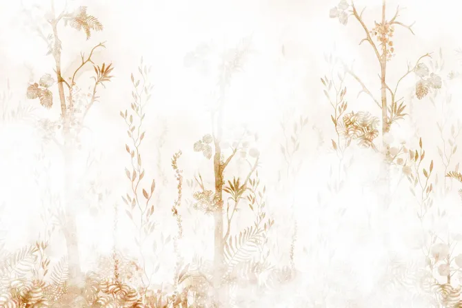 Fototapeta: Tropikalny las we mgle sepia