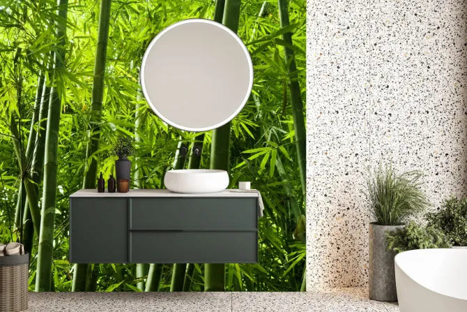 Fototapeta: Tropikalny las bambusowy