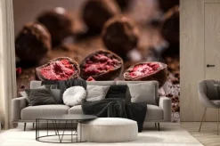 Fototapeta: Trufle z ciemnej czekolady