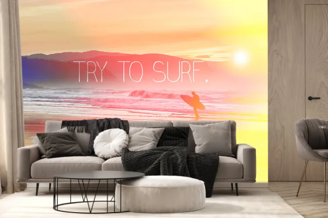 Fototapeta: Try to surf