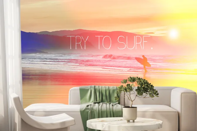 Fototapeta: Try to surf