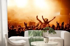 Fototapeta: Tłum na koncercie podczas surfowania