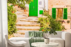 Fototapeta: Typowy wystrój roślin na starym tamtejsze miejscowości śródziemnomorskiej