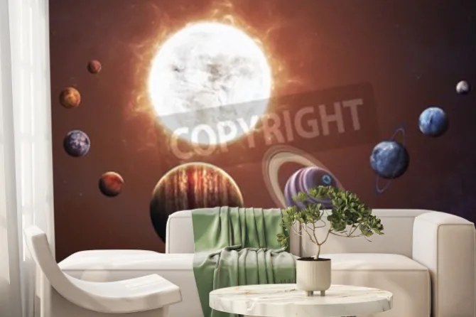 Fototapeta: Układu słonecznego i przestrzeni obiektów. elementy tego zdjęcia