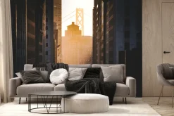 Fototapeta: Ulica california street o zachodzie słońca