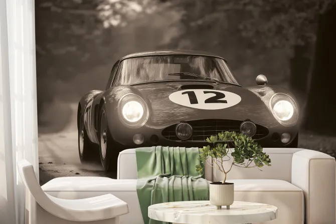 Fototapeta: Uliczne zawody vintage samochodów