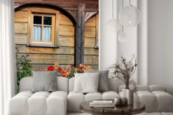 Fototapeta: Umgebindehaus w hinterhermsdorf