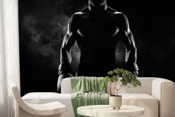 Fototapeta: Umięśniony mężczyzna w rękawicach bokserskich