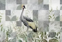 Fototapeta: Żuraw wśród liści