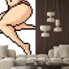 Fototapeta: Vector pixel art woman leg