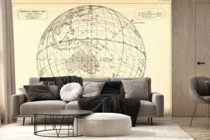 Fototapeta: Vintage astronomia / tranzyt wenus