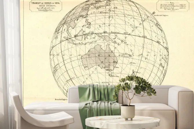 Fototapeta: Vintage astronomia / tranzyt wenus