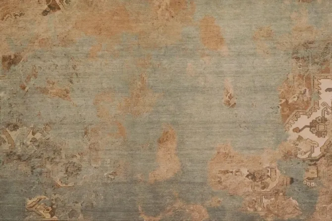 Fototapeta: Vintage ściana z motywem ornamentu