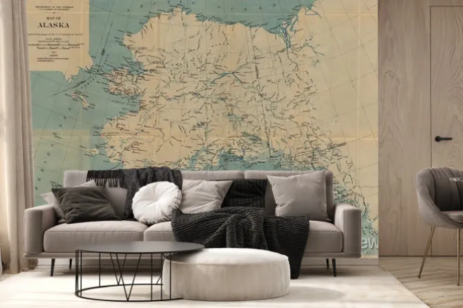 Fototapeta: Vintage mapie