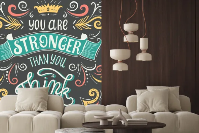 Fototapeta: Vintage plakat motywacyjny