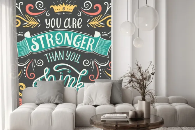 Fototapeta: Vintage plakat motywacyjny