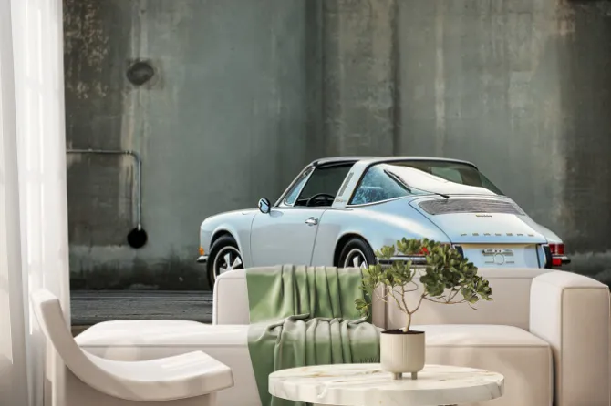 Fototapeta: Vintage porsche 911