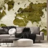 Fototapeta: Vintage sepia world map background