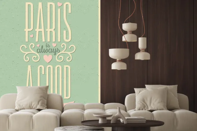 Fototapeta: Vintage style typography paris poster