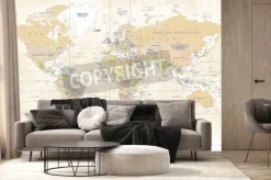 Fototapeta: Vintage world map - szczegółowe ilustracji wektorowych