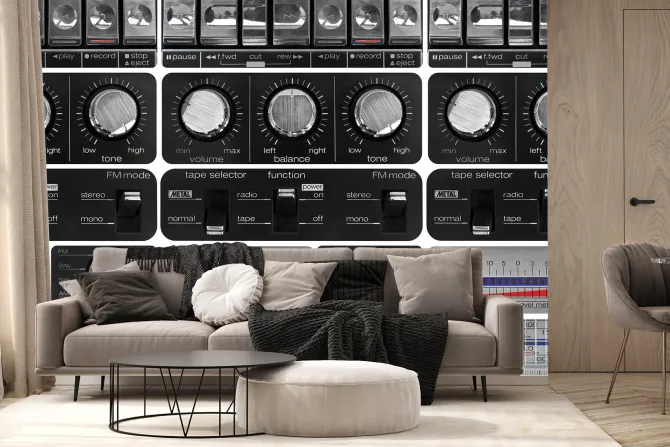 Fototapeta: Vintage wzmacniacz do muzyki