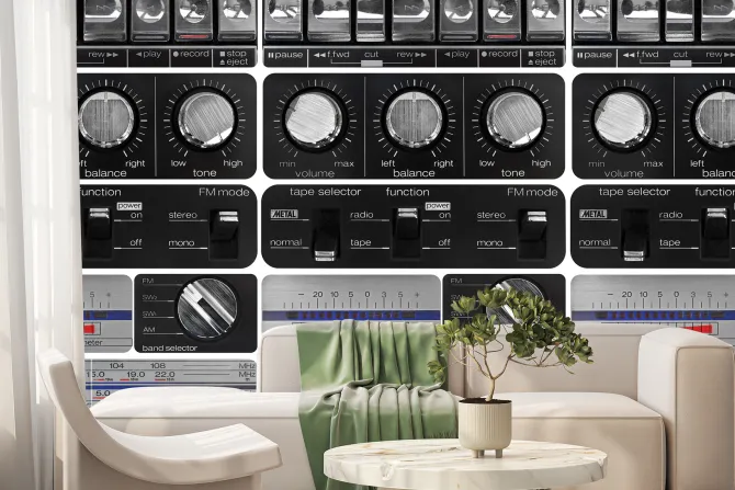 Fototapeta: Vintage wzmacniacz do muzyki