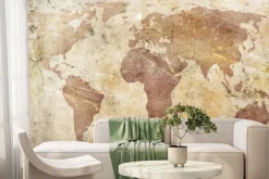 Fototapeta: W stylu vintage mapa świata