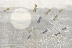 Fototapeta: Ważki na tle beżowego krajobrazu