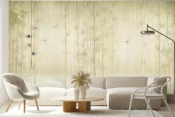 Fototapeta: Ważki tropikalne rośliny las bambusowy dekoracyjny wzór