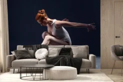 Fototapeta: Wdzięku szczupła tancerka w studio