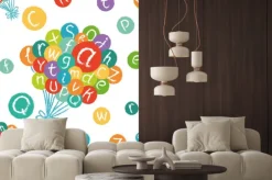 Fototapeta: Wektor bez szwu - funny alfabetu angielskiego. ręcznie rysowane