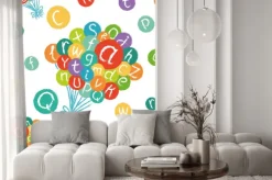 Fototapeta: Wektor bez szwu - funny alfabetu angielskiego. ręcznie rysowane