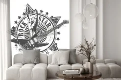 Fototapeta: Wektor obraz rock star stempla