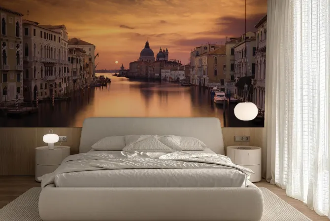 Fototapeta: Wenecja przy zachodzie słońca