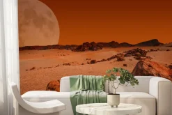 Fototapeta: Widok księżyca z marsa