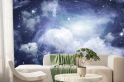 Fototapeta: Widok na gwiazdy i chmury
