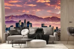 Fototapeta: Widok na los angeles o zachodzie słońca