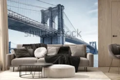 Fototapeta: Widok na most brookliński w nowym jorku