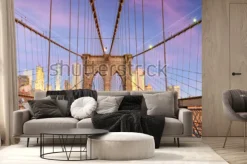 Fototapeta: Widok na nowy jork z mostu